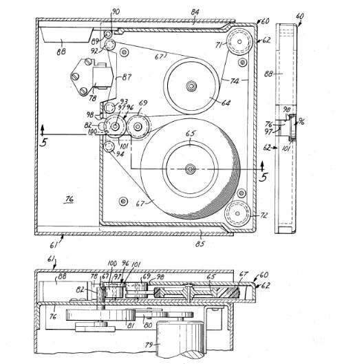 Belt Driven Tape Catridge Patent